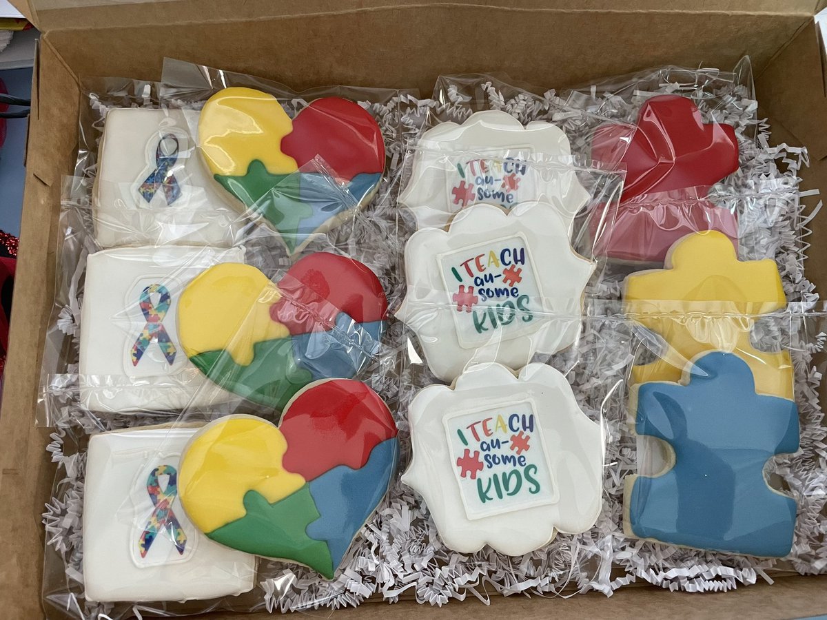 One of our amazing parents brought cookies to celebrate our special education teachers and paraprofessionals who make a difference every day. 🐝#AutismAwareness <a href="/PBVUSD/">Panama-Buena Vista Union School District</a>
