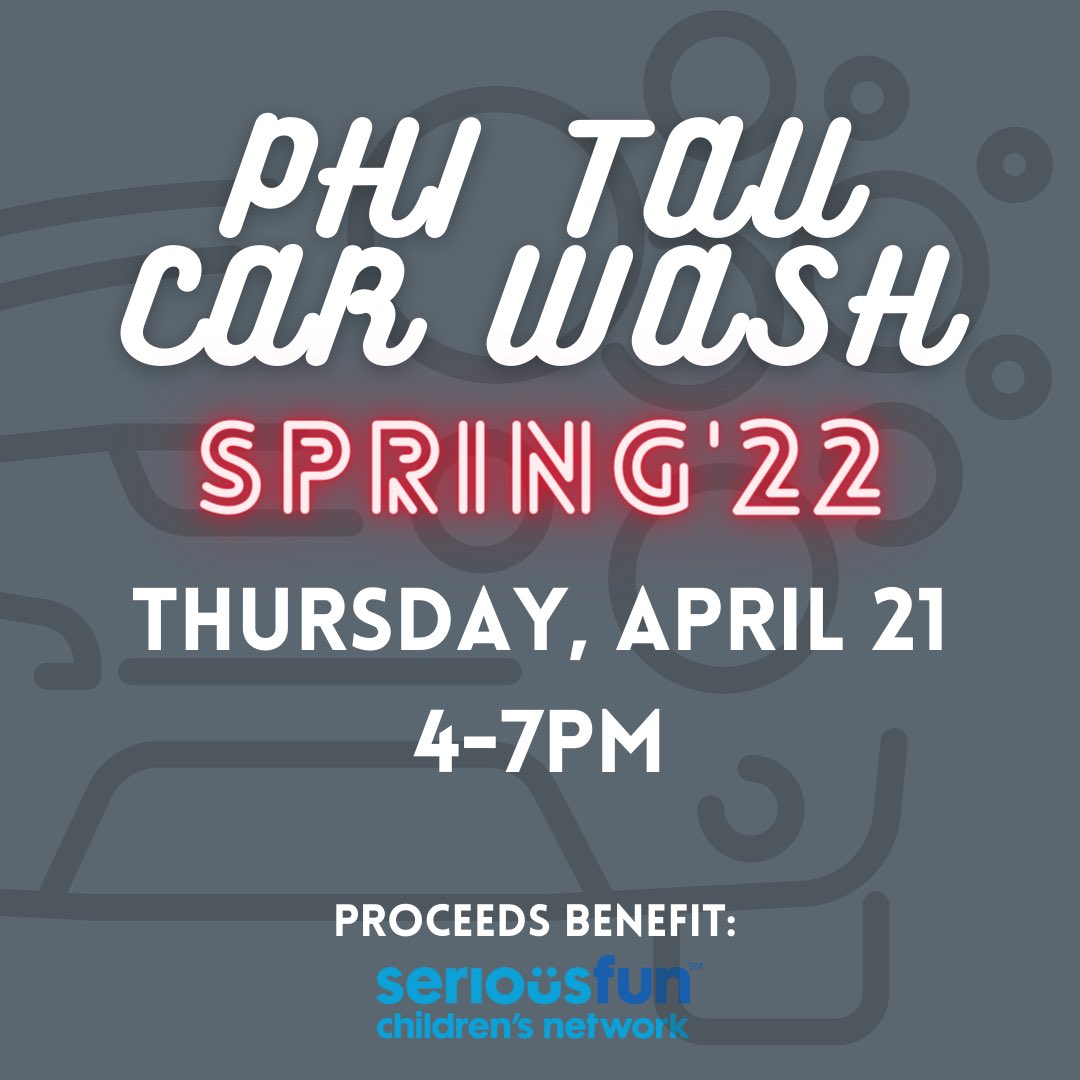 Almost go time! Swing by the house Thursday afternoon and enjoy a car wash, you won’t want to miss it🧼 Proceeds benefit <a href="/SeriousFunCamps/">SeriousFun</a>!