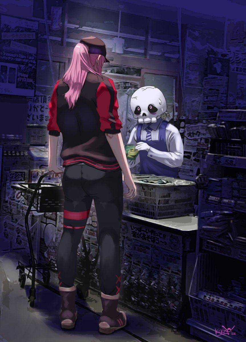 Calli goes to the inconvenience store.

#callillust