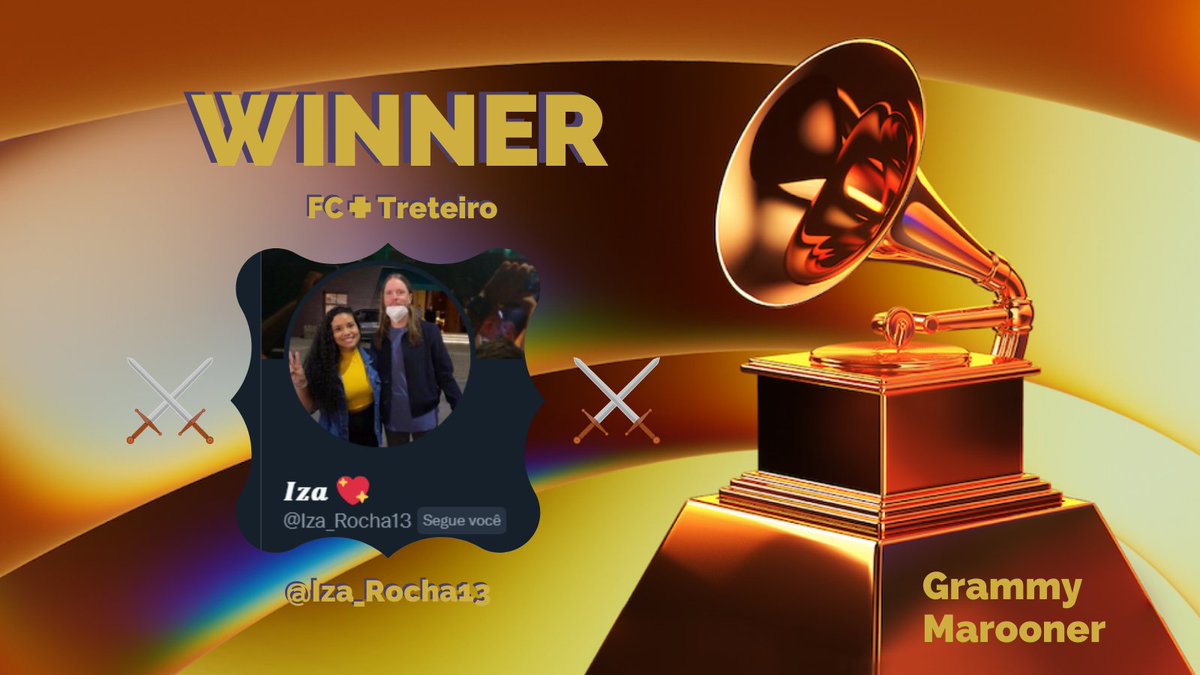 🏆 FC MAIS TRETEIRO VAI PARA <a href="/Iza_Rocha13/">𝑰𝒛𝒂 🦋</a> ⚔️

#GrammyMarooner 🥇