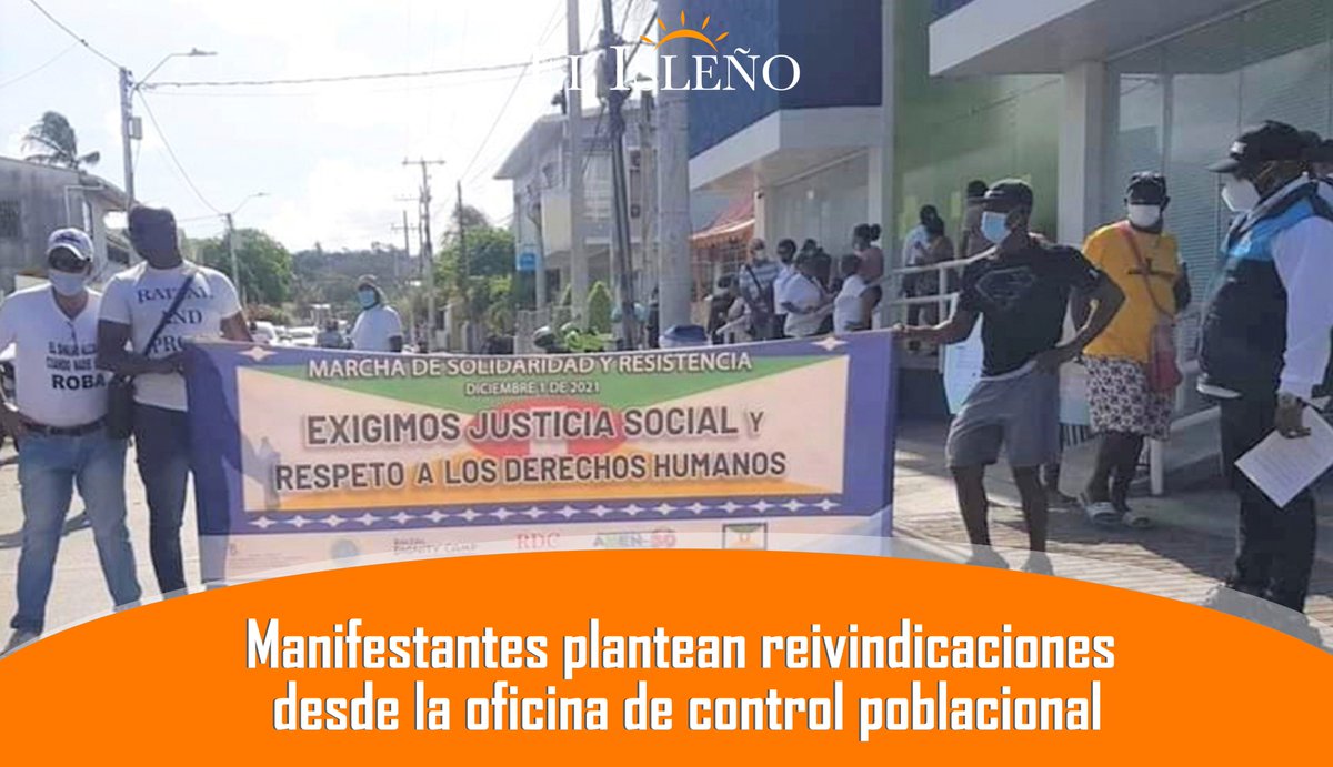 DiarioElisleno's tweet photo. A esta hora líderes #raizales hacen presencia en la Oficina de Control, Circulación y Residencia (#Occre), como parte de una #protesta pacífica convocada para exigir “justicia social y respeto a los derechos humanos”, entre otros propósitos.
https://t.co/xOxrUcjbqM https://t.co/d5kWuTIT9U