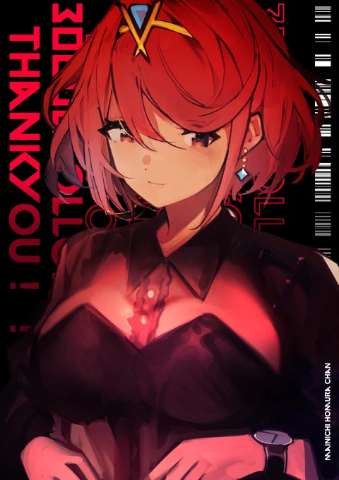 36日目 30000フォロワーありがとうホムラちゃん #毎日ホムラちゃん #ゼノブレイド2 #100日チャレンジ 