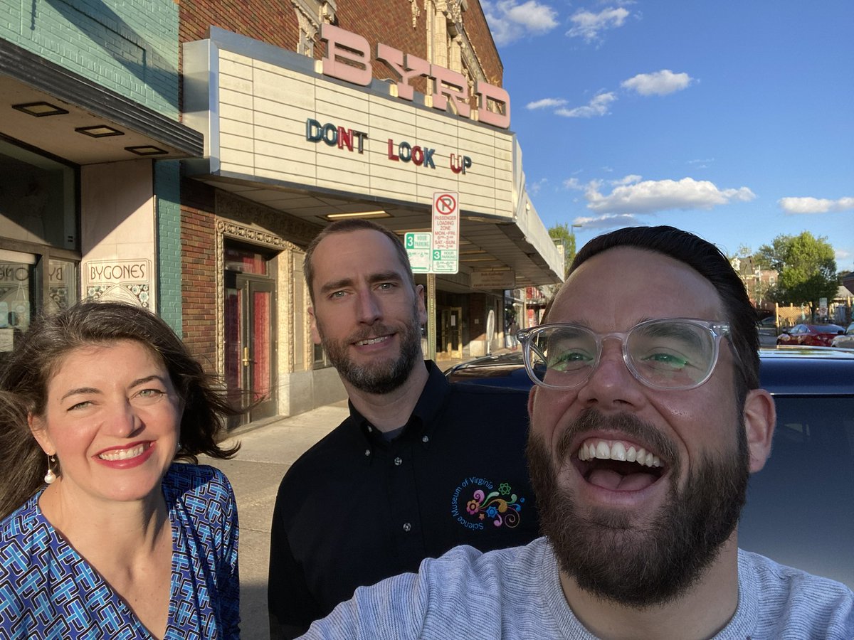Here we go! Kicking off an exciting evening at <a href="/thebyrdrva/">The Byrd Theatre</a> for Science on Screen! #rva