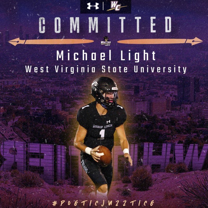 After a long recruiting process, I’m blessed to announce that I have decided to commit to continue my academic and athletic career at Whittier College! Super excited to get to working with the guys. #GoPoets