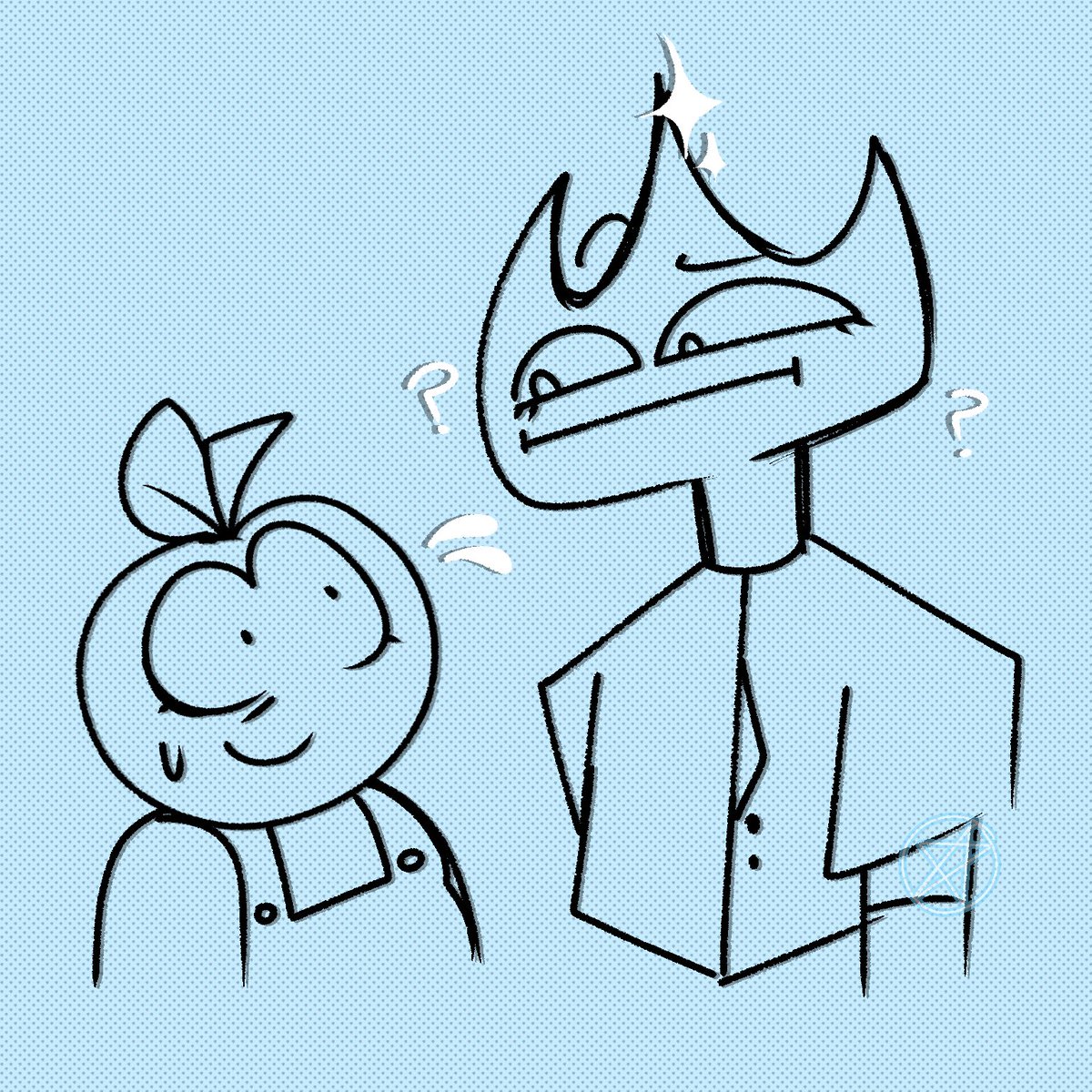 AAFdoodles's tweet photo. Whatz with the l00k Andy ? || #AndysAppleFarm https://t.co/rAbGm7ncSK
