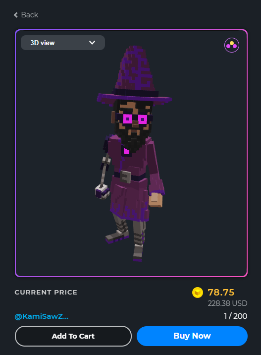 VieVoxx's tweet photo. Last one. Did you get yours? :)
@TheSandboxGame #SandFam #PurpleWizzy #Witchie https://t.co/nl1CnZa0gH