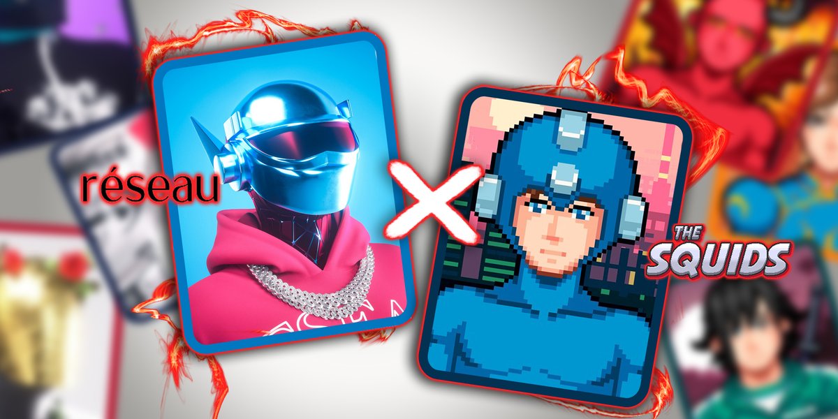 🦑 The Squids X  SixthReseau 🔗 
 
Giveaway : 🎊
5 x Sixth Reseau WL spots
5 x 5 Squid ink

To enter:
➡️ Follow <a href="/TheSquids_NFT/">The Squids</a> &amp; <a href="/SixthReseau/">réseau</a>
➡️Like ❤️, retweet ♻️ and tag friends
➡️ Notification 🔔 ON (Screenshot)