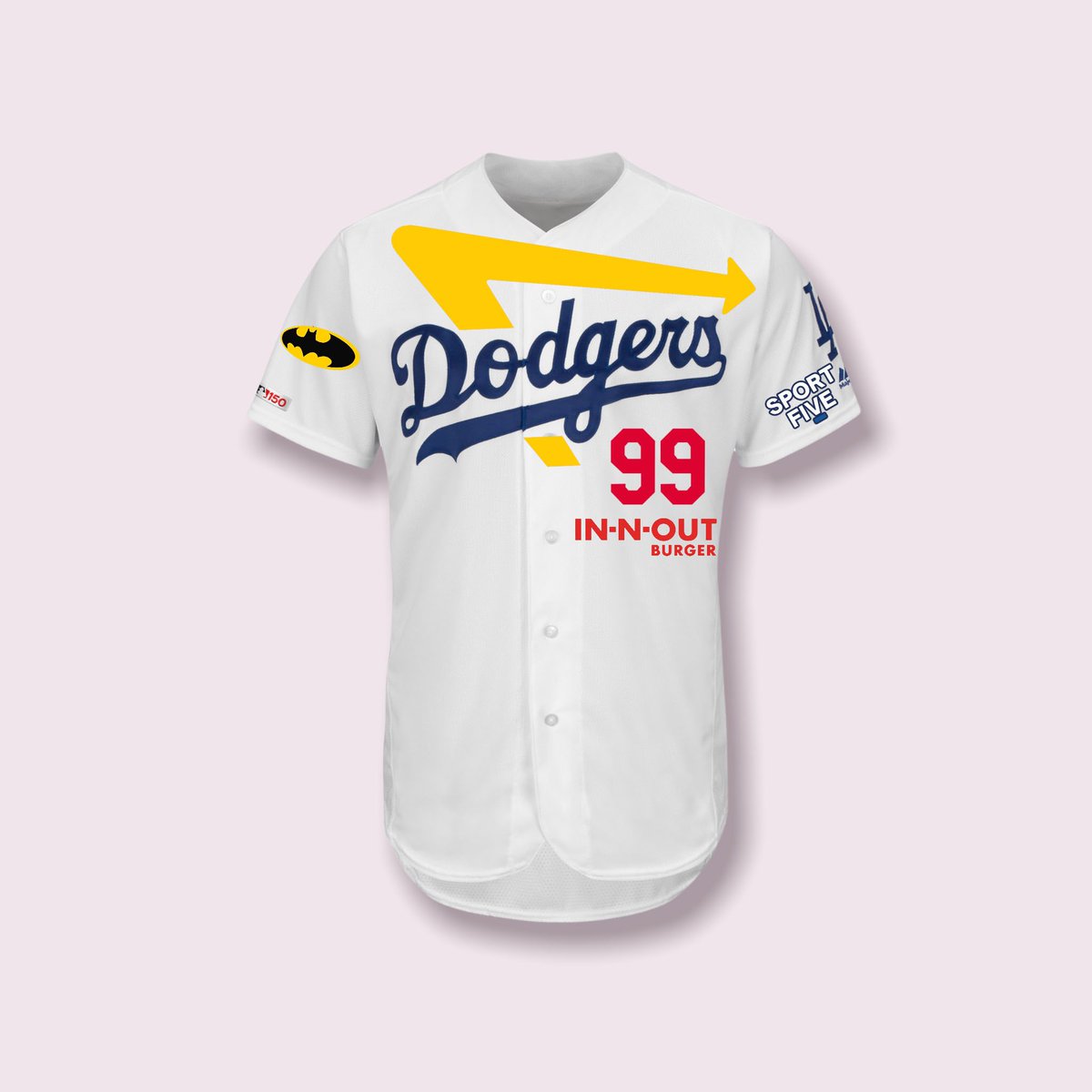 DoyersDave's tweet photo. New Dodger jersey with ads leaked #AlwaysLA https://t.co/Hq7bRRWFKO