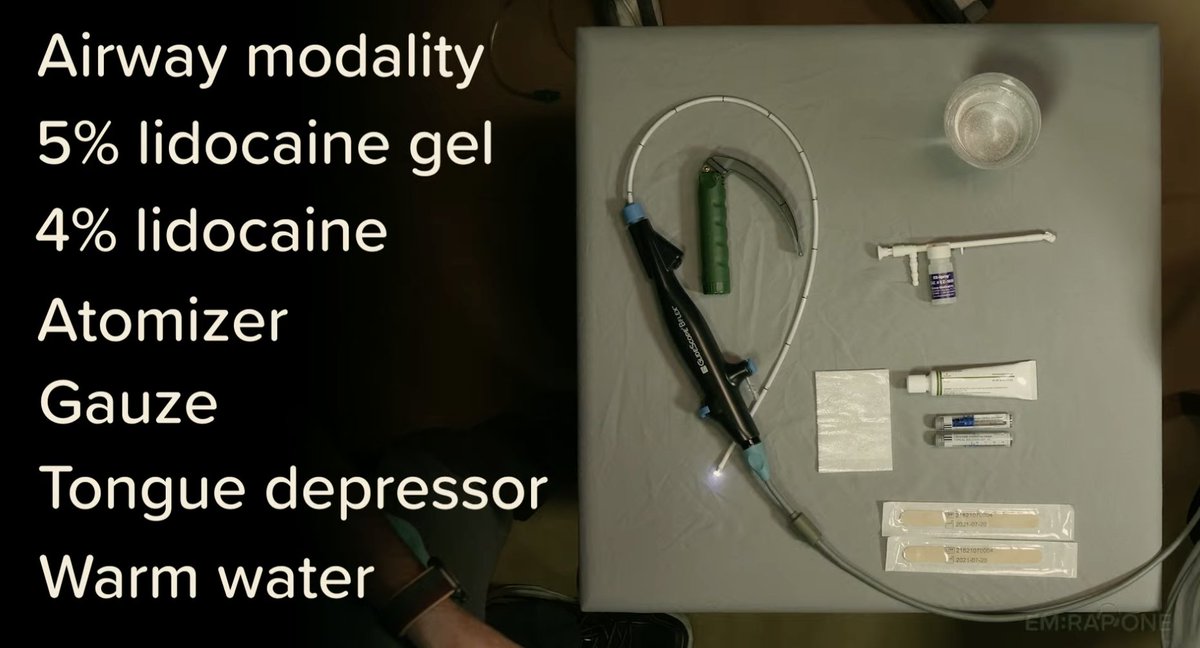 emrap_tweets's tweet photo. .@emupdates with the key supplies when preparing for an awake intubation. #EMRAP_one #FOAMed #emergencymedicine https://t.co/MOEyEXHVk3