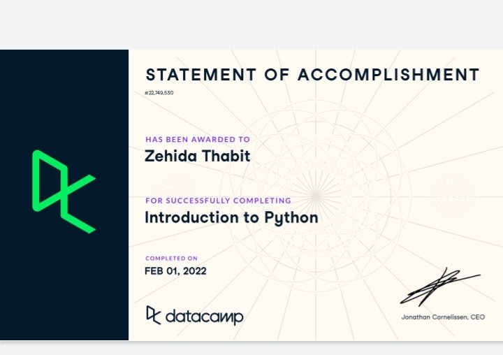 Mademoixcel's tweet image. #IntroductionToPython
#DataCamp
#DataScience