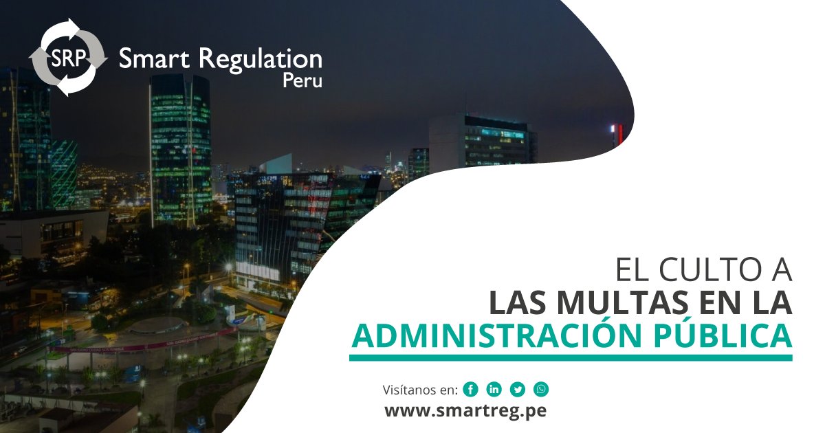 Lee el artículo: bit.ly/3jRUSxd, publicado en <a href="/Gestionpe/">Diario Gestión</a>, y conoce el culto a las multas en la Administración Pública y la importancia de promover un cumplimiento regulatorio "inteligente" y por "gestión de riesgos”.

Redacción: <a href="/jpcallec/">Jean Paul Calle</a>, Director Ejecutivo de SRP.