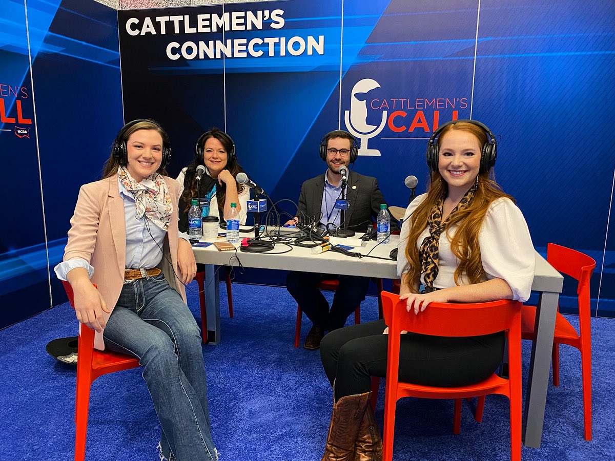 ladylivestockco's tweet photo. We’re live! 

We had the awesome opportunity to travel down to TX to chat with @talkinaglane on @BeefUSA’s Cattlemen’s Call podcast about a topic near and dear to our hearts: #WomenInRanching. 

It’s always a good time at #CattleCon! We hope you enjoy it as much as we did. https://t.co/f20W1NaDR5