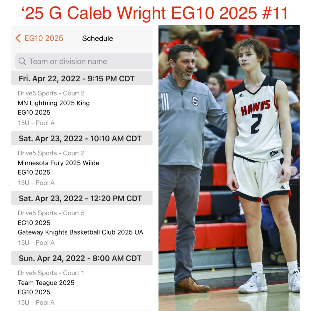 Looking forward to playing with my @EG102025 squad <a href="/PHCircuit/">Prep Hoops Circuit 🏀</a> in Overland Park, KS this weekend! <a href="/BRamseyKSR/">Brandon Ramsey</a> <a href="/kylerstaley/">Kyler Staley</a> <a href="/ZT17Hoops/">Zak Tyler</a> <a href="/INBBallSource/">Trevor Andershock</a>