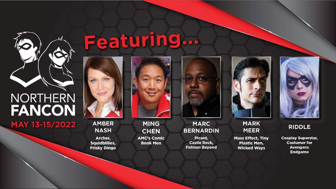 Coming soon! Your chance to hang with <a href="/ambercnash/">Amber Nash</a> <a href="/mingchen37/">Ming Chen</a> <a href="/marcbernardin/">Marc Bernardin</a> <a href="/Mark_Meer/">Mark Meer</a> <a href="/Ridd1e/">Riddle</a> 🤘
Tickets on sale now at ticketsnorth.ca/event/northern…