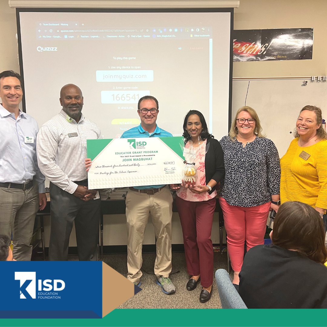 And congrats to these <a href="/KellerISD/">Keller Schools</a> educators: John Magbuhat at <a href="/TMISMustangs/">Trinity Meadows</a>, Carolyn Dougherty at <a href="/TSMSKeller/">Trinity Springs MS</a>, &amp; Meredith Banks at <a href="/EagleRidgeKISD/">Eagle Ridge KISD</a>!