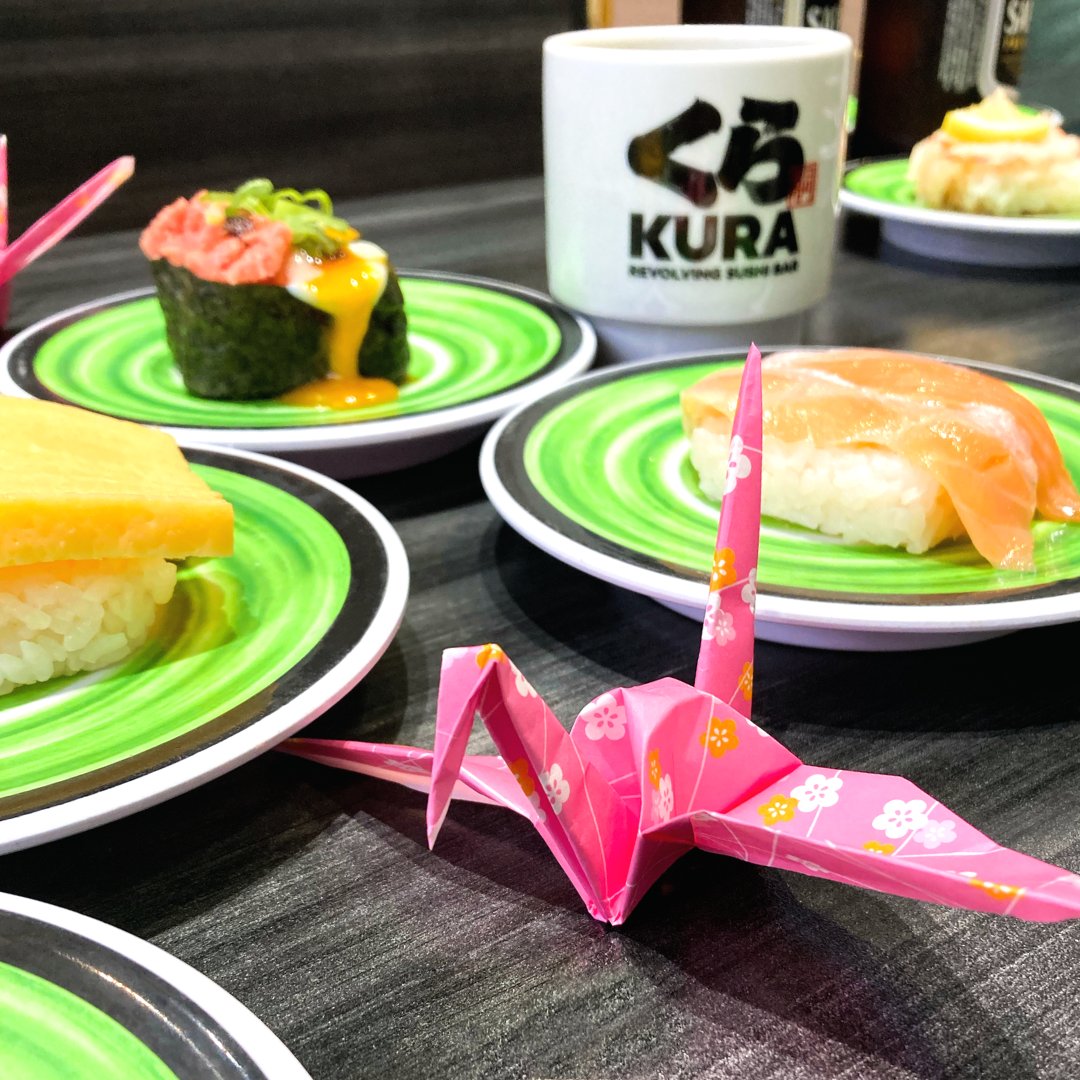 Kura Sushi USA is proud to sponsor <a href="/HubPark3/">Hub Park</a> in support of their #Origami Kids Challenge &amp; you can help too! Throughout April, HUB PARK will donate $1 to 
@feedingamerica for every social post of an origami crane with the hashtag #origamikidschallenge ✨

origamikids.org/events/origami…