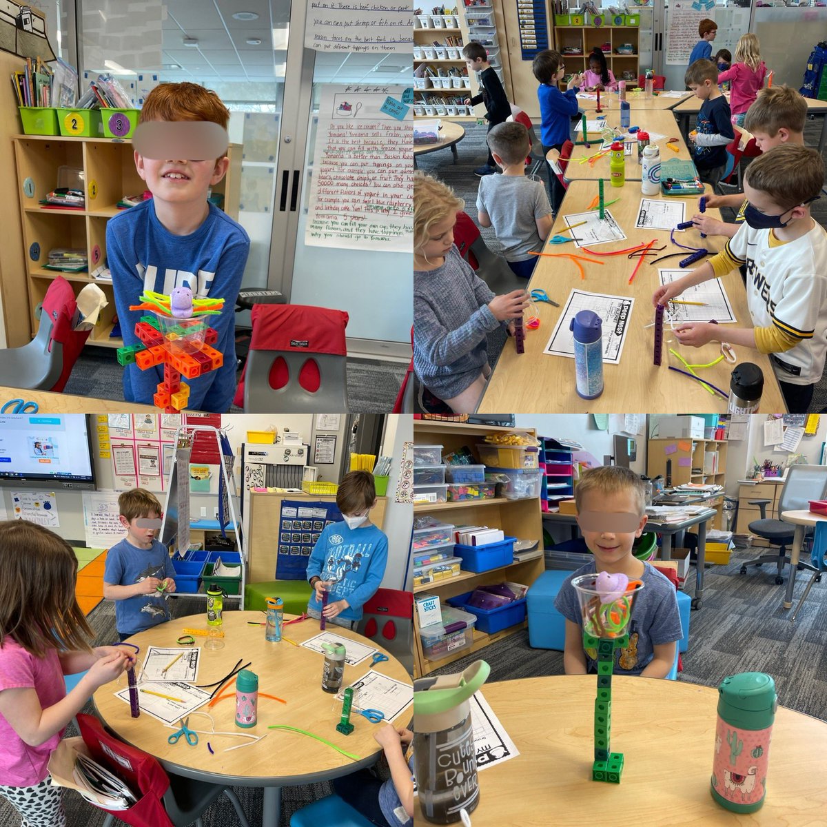 STEM challenge:build a nest for your bird. It must be at least 10 cubes high!