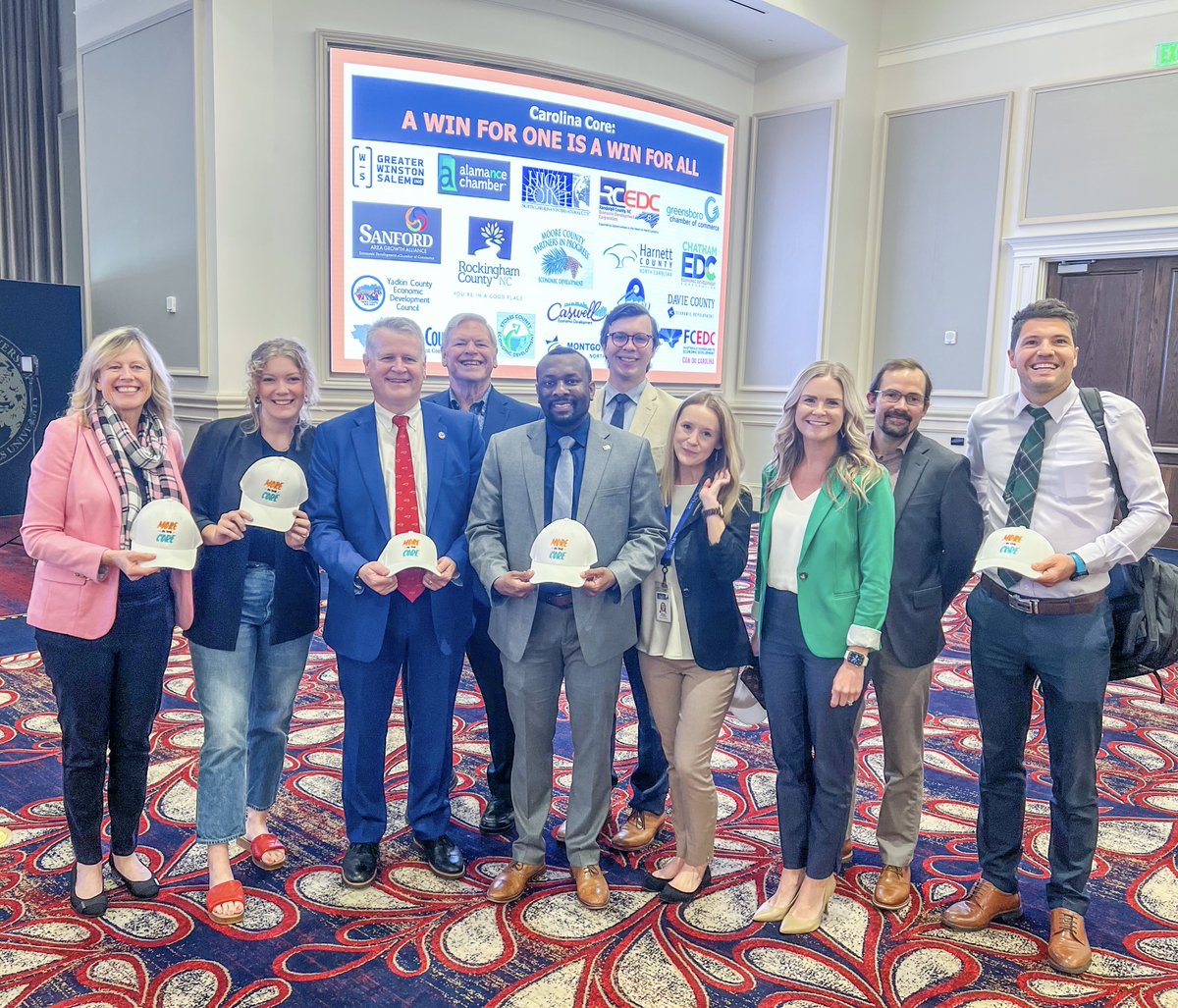 NC Carolina Core (@nccarolinacore) on Twitter photo It was a pleasure to see our friends and economic developers from <a href="/alamancechamber/">Alamance Chamber</a>, <a href="/ptpNC/">Piedmont Triad, NC</a>, <a href="/gsochamber/">Greensboro Chamber</a>, <a href="/HPEDC/">High Point Economic Development Corporation</a> and <a href="/GrowSanfordNC/">GrowSanfordNC</a> at our Breakfast Briefing this morning.
We are building great momentum in the #CarolinaCore! #MoreInTheCore It was a pleasure to see our friends and economic developers from <a href="/alamancechamber/">Alamance Chamber</a>, <a href="/ptpNC/">Piedmont Triad, NC</a>, <a href="/gsochamber/">Greensboro Chamber</a>, <a href="/HPEDC/">High Point Economic Development Corporation</a> and <a href="/GrowSanfordNC/">GrowSanfordNC</a> at our Breakfast Briefing this morning.
We are building great momentum in the #CarolinaCore! #MoreInTheCore