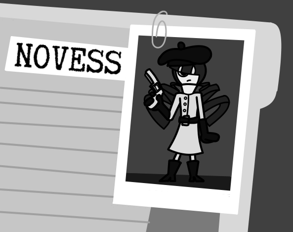 GoldenGranimate's tweet photo. #KilosPointOCT 

A unique Novette defect named Novess. She's a sharp minded investigator who shows almost no outward emotion. Although, due to a bug in her voice box she always speaks her thoughts aloud. https://t.co/SnjmEktbZ9