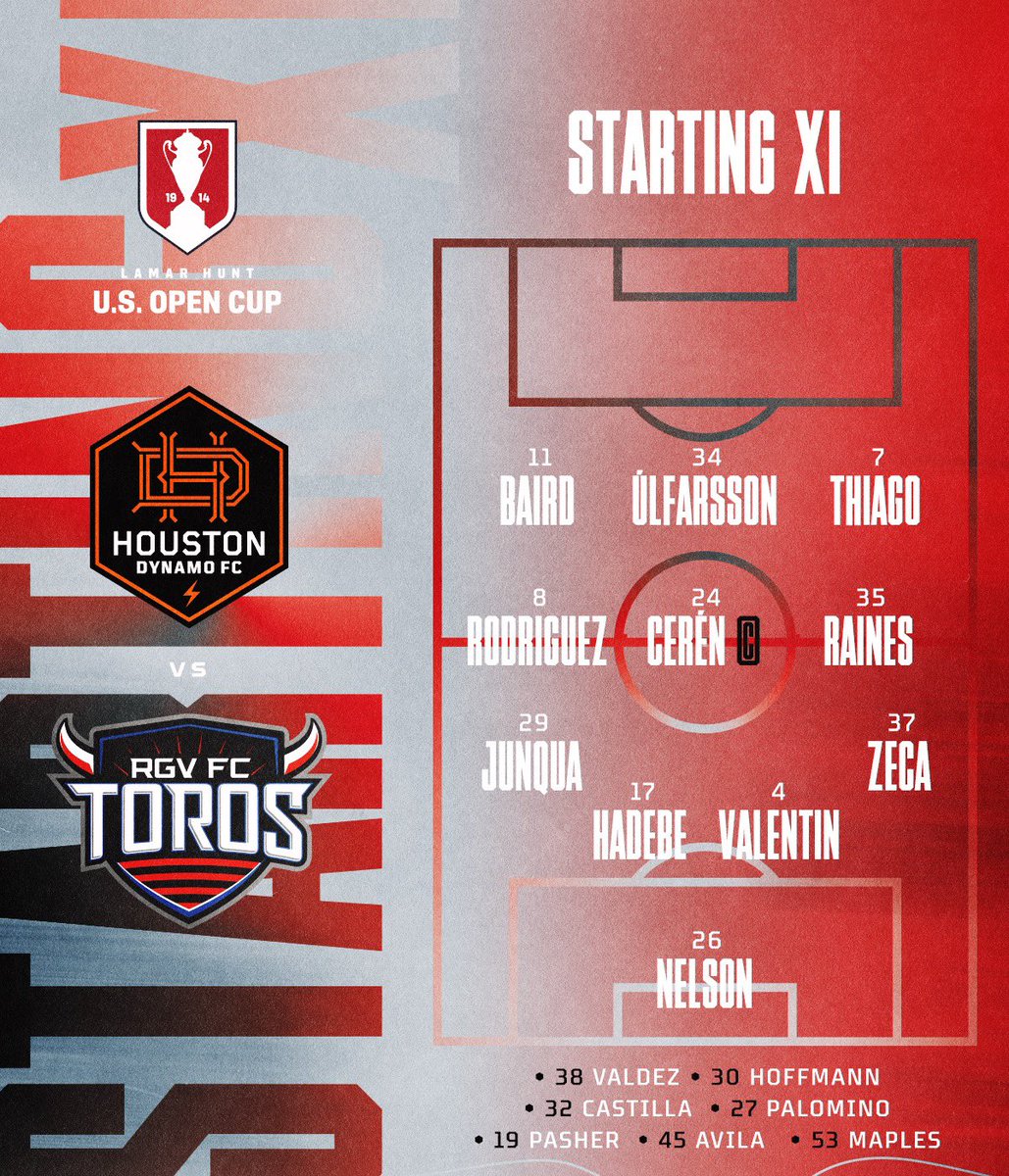 HoustonDynamo's tweet photo. Everybody in. It’s our time.

Here’s your starting 1️⃣1️⃣, H-Town 🤘 https://t.co/J2WCxYlYL2