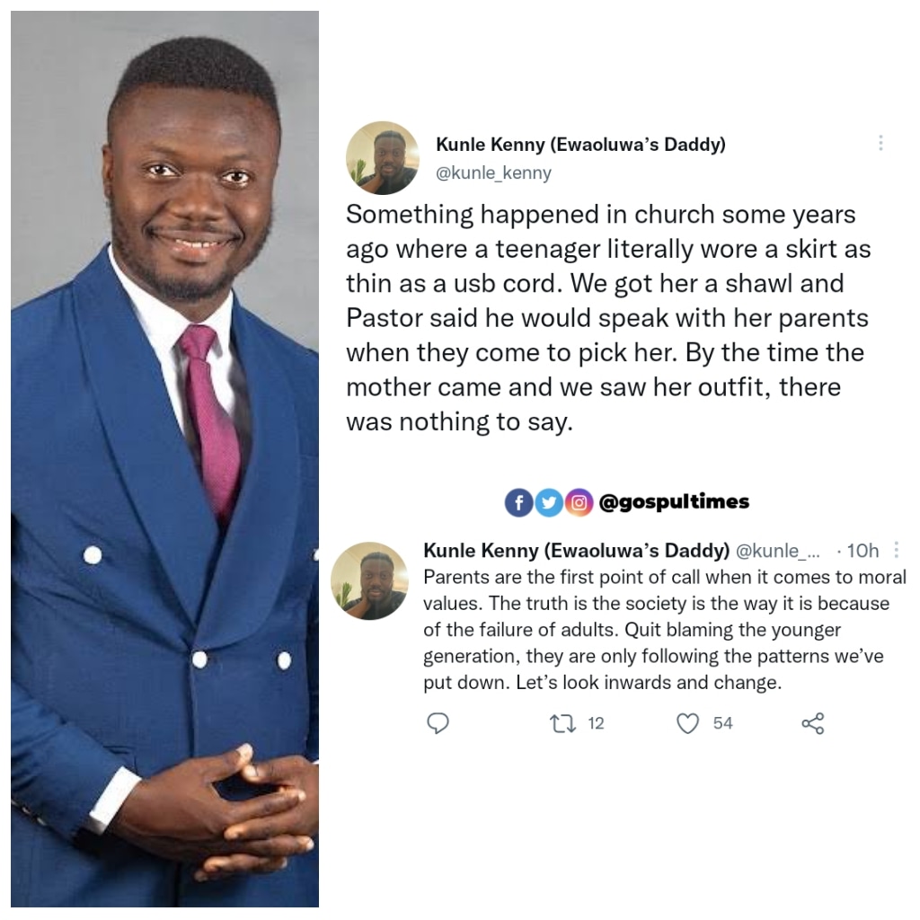 GospulTimes's tweet photo. "Quit blaming the younger generation..." -Kunle Kenny says.
@gospultimes
#gospultimes #gospelnews #kunlekenny #children #childtraining #godlycontent #christian #updates #newsandgist #gospel https://t.co/NOGdiftNLw