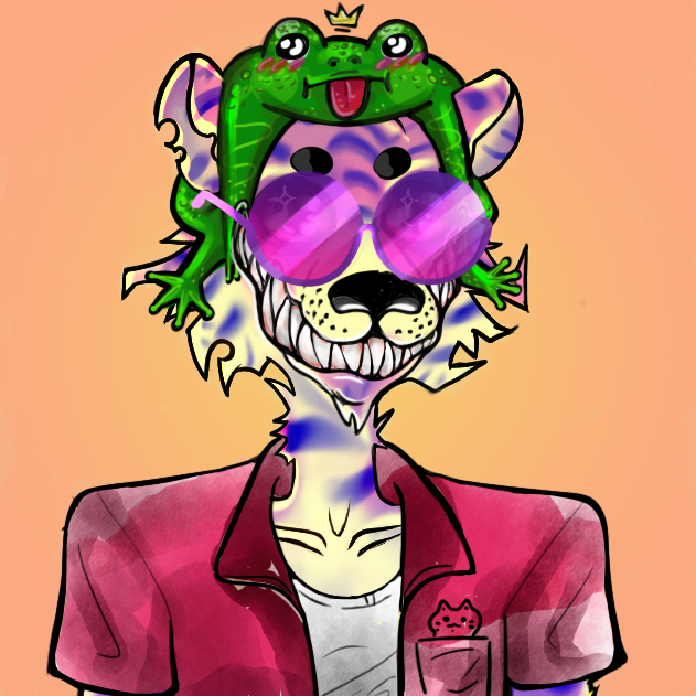 spungybunny's tweet photo. I am really appreciate my Stoned Tiger! It was a funny surprize with that cute Froggy! I love it! Also great Community! @Stoned_Tigers @heyougly https://t.co/eTZUx6Cqn1
