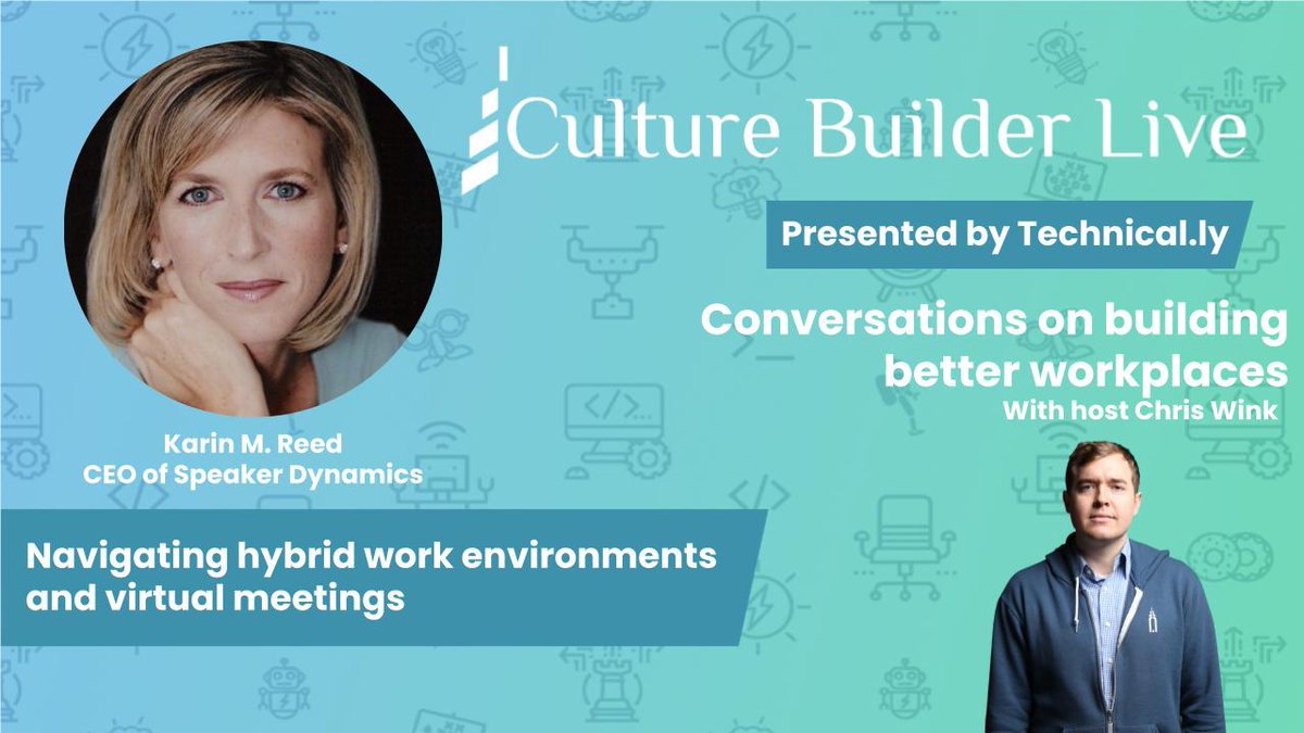 Speaker_Dynamics (@speakerdynamics) on Twitter photo My conversation with <a href="/christopherwink/">Christopher Wink</a> of <a href="/Technical_ly/">Technical.ly</a> is happening live tomorrow morning at 8:15 am PST/ 11:15 am EST on LinkedIn. Don't miss this opportunity to listen in on our talk on how you can make virtual meetings not suck.
To join us live! linkedin.com/video/event/ur… My conversation with <a href="/christopherwink/">Christopher Wink</a> of <a href="/Technical_ly/">Technical.ly</a> is happening live tomorrow morning at 8:15 am PST/ 11:15 am EST on LinkedIn. Don't miss this opportunity to listen in on our talk on how you can make virtual meetings not suck.
To join us live! linkedin.com/video/event/ur…
