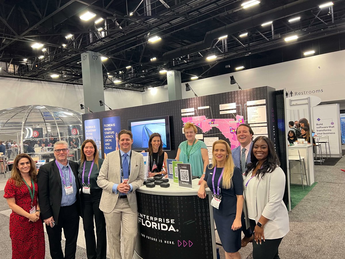 SelectFLA's tweet photo. We hosted 11 international delegations at @eMergeAmericas! Florida is the gateway to Latin America and this competitive advantage supports the growth of Florida businesses with access to markets across the world. #FloridaToTheWorld #MiamiTechWeek #SelectFlorida https://t.co/G9GwgQj3p2