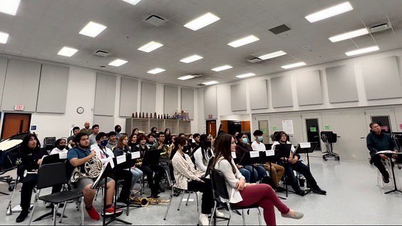 Thank you to composer Michael Markowski for joining Wind Ensemble today to discuss his piece “Shadow Rituals” and share insight into life as a composer. We appreciate you taking time to meet with us! <a href="/AldineISD/">Aldine ISD</a> <a href="/drgoffney/">Dr. LaTonya M. Goffney</a> <a href="/aldinefinearts/">Aldine ISD Performing Arts</a> <a href="/Davis9_AISD/">Davis 9 IB - Aldine ISD</a> <a href="/DavisHS_AISD/">General Benjamin O. Davis, Jr. Senior High School</a>