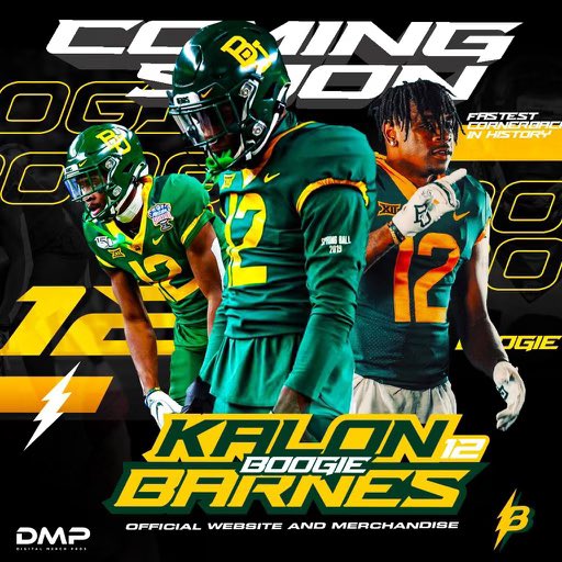 Get Ready for the Boogie Man (<a href="/KaayBarnes_/">BOOGIE</a>) aka Mr. 4.23 aka Fastest DB in History merch drop. Coming soon.  #Boogie #NFLDraft #KalonBarnes #Baylor