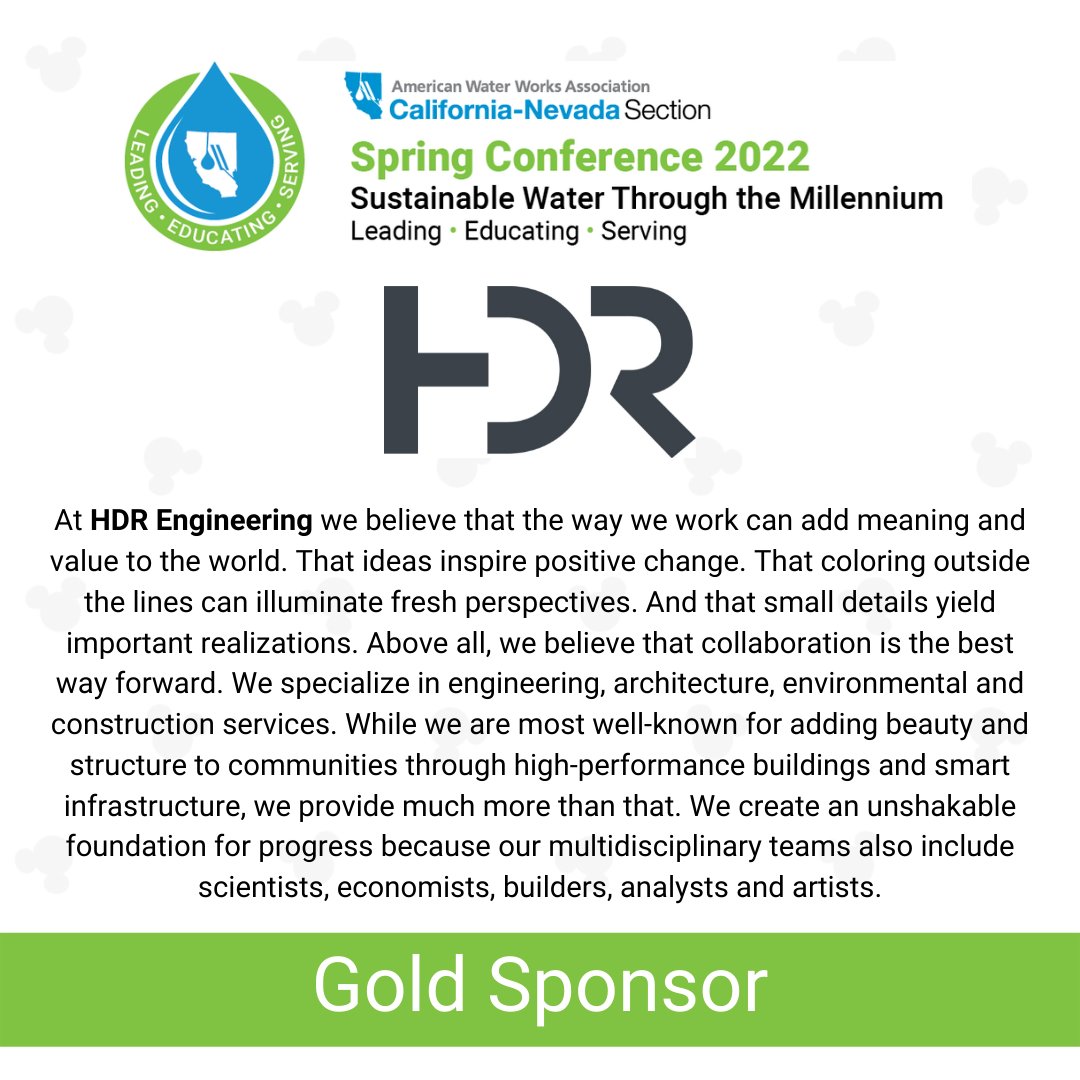 CA/NV AWWA on Twitter "CANV AWWA would like to thank HDR Engineering