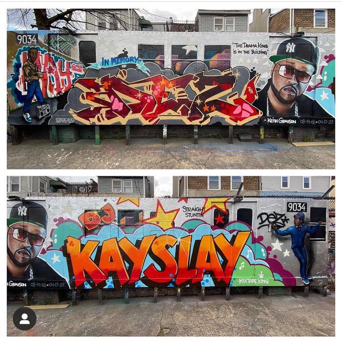chichigetMIYAYO's tweet photo. TRIBUTE FOR #DJKAYSLAY BY THE LEGENDARY #TATSCRU 🙏 #GRAFFITI #HIPHOP #RIPDEZ #DEZ #RIPDJKAYSLAY https://t.co/cN4GJZFlTw
