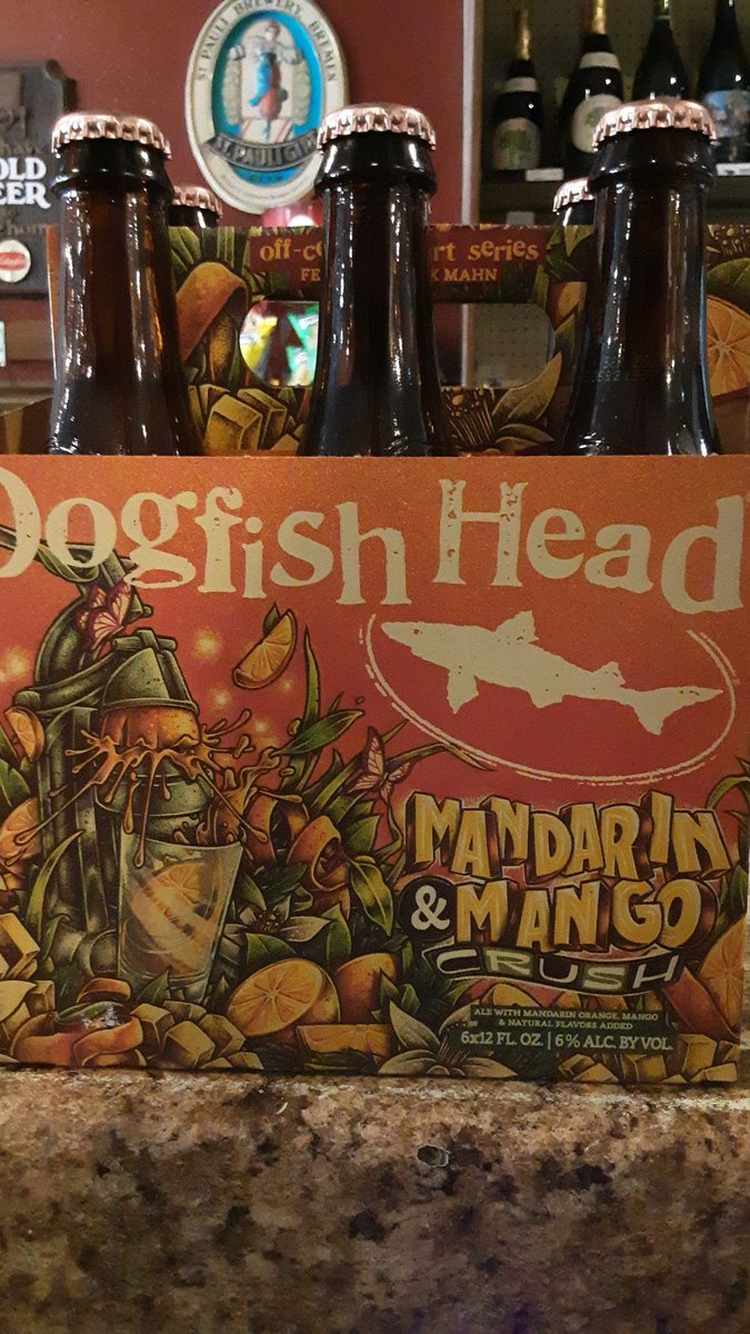 FlyingBeerMan's tweet image. Dogfish Head Mandarin &amp;amp; Mango Crush, 6pk, $14.99