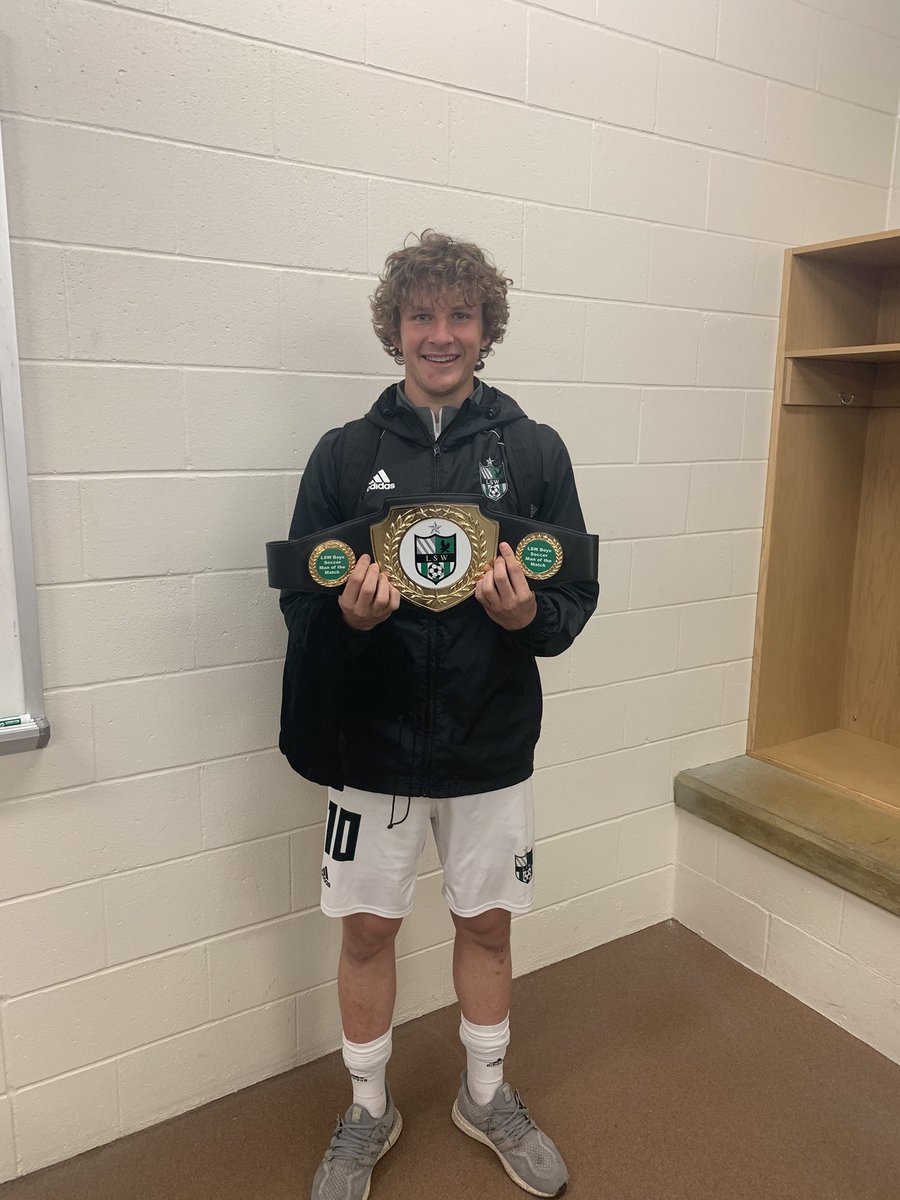 The Lincoln Southwest Boys Soccer Program (@lswfc_official) on Twitter photo With 1 Goal and 3 Assists in tonight’s 7-1 Win over North Star, Senior F/MF, <a href="/BraydenKramer_/">Brayden Kramer</a> is your LSW Boys Soccer Program Man of the Match Belt Winner. We’ll done BK!
⚽️🟢👏🏼 With 1 Goal and 3 Assists in tonight’s 7-1 Win over North Star, Senior F/MF, <a href="/BraydenKramer_/">Brayden Kramer</a> is your LSW Boys Soccer Program Man of the Match Belt Winner. We’ll done BK!
⚽️🟢👏🏼