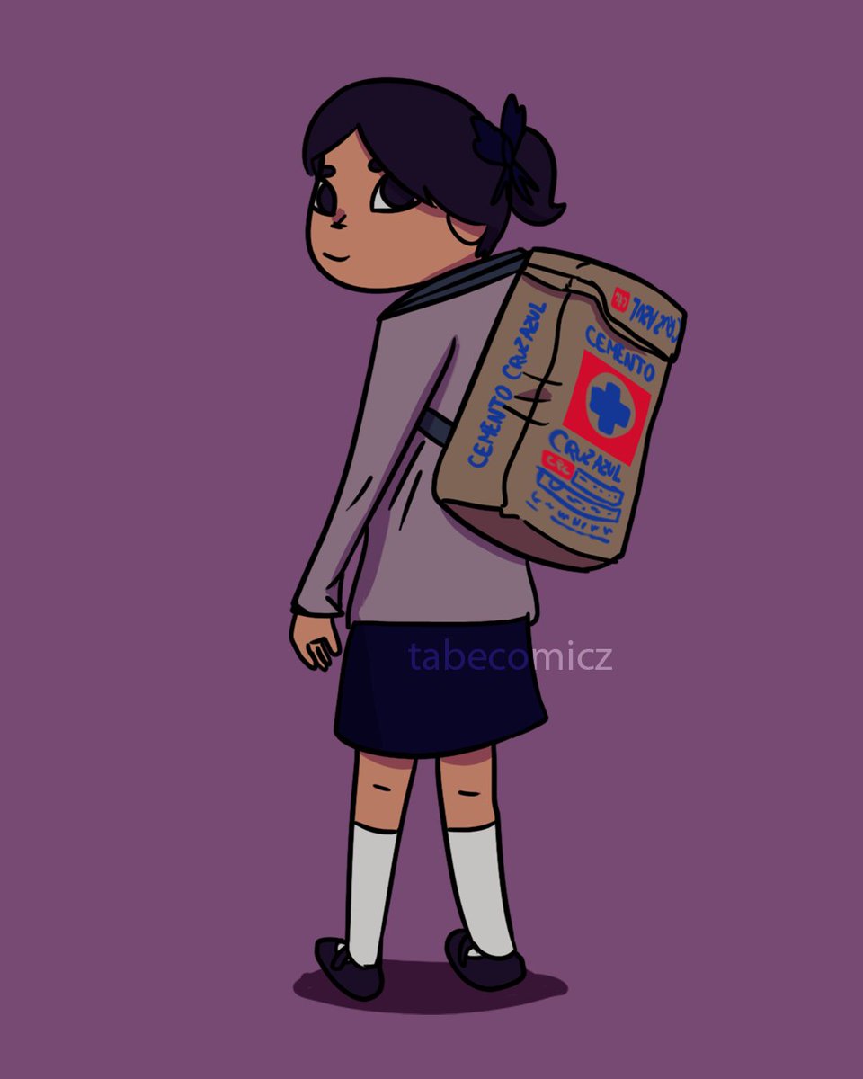 TaBeComicz's tweet photo. La existencia del albañil con mochila de niña, implica la existencia de la niña con mochila de albañil 👧🎒👷 https://t.co/L5doXCAee6
