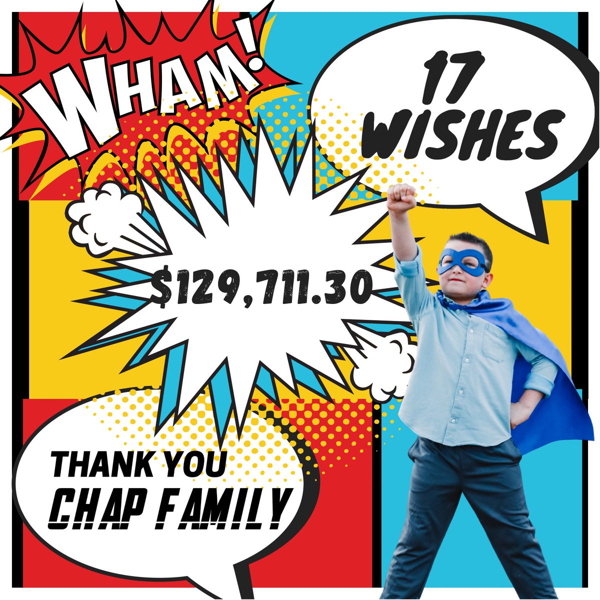 THANK YOU CHAP FAM ❤️
#chapwishweek #assembleforchase 
<a href="/WishColorado/">Make-A-Wish Colorado</a>