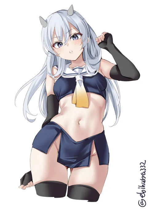 #艦これ版深夜の真剣お絵描き60分一本勝負
#艦これ版真剣お絵描き60分一本勝負_20220419
すみません 8分オーバーです 