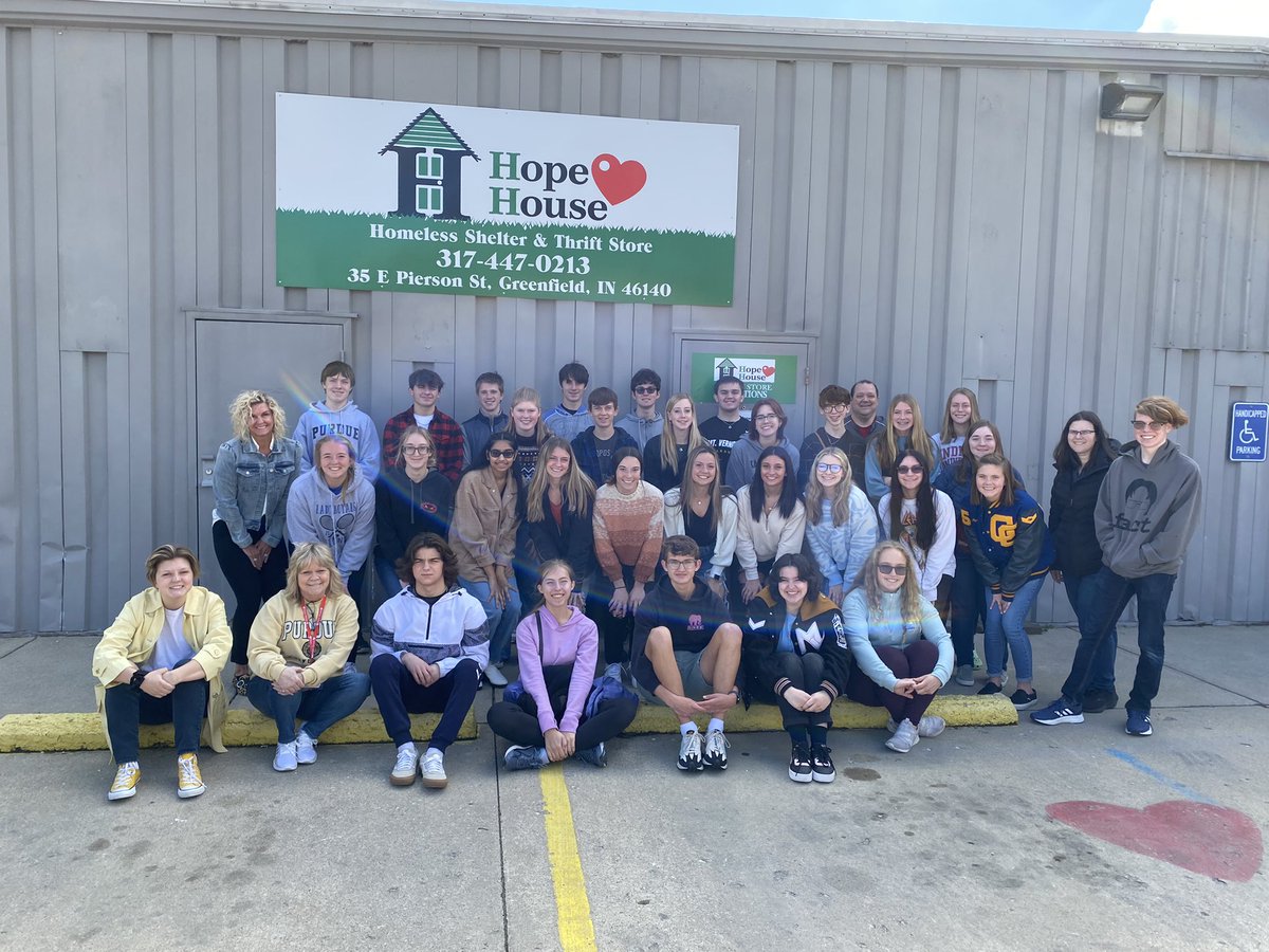 Hope House + Youth Leadership Hancock County + Purdue Extension = Great work happening with youth in Hancock County!