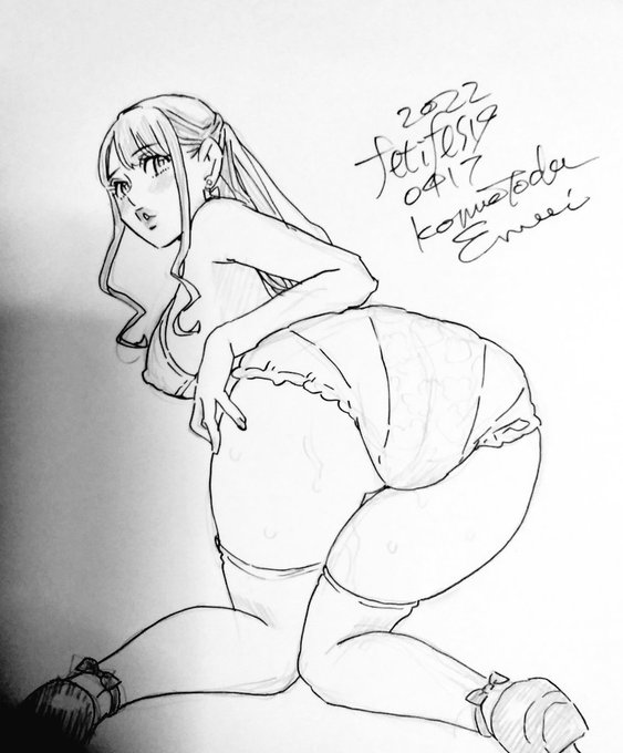 #フェチフェス19#フェチフェス#コミック似顔絵会場スケッチ。黒居ろく さん。くろッチさんのスナップのポージング好き 