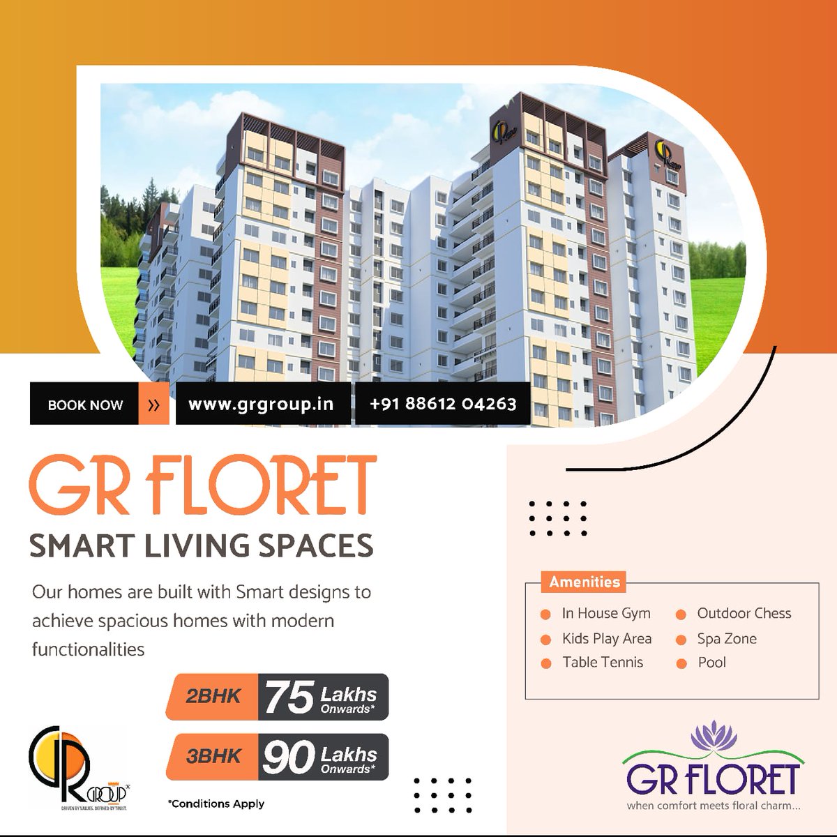 Homes at GR Floret are 100% Vastu compliant homes with optimum ventilation and natural energy flow into your homes... visit https://t.co/yl9YYcpg8i to enquire now

#realestate #home #investment #realestateinvestement #homesforsale #dreamhome #properties #homebuyers #buyhome https://t.co/95ittkewkg