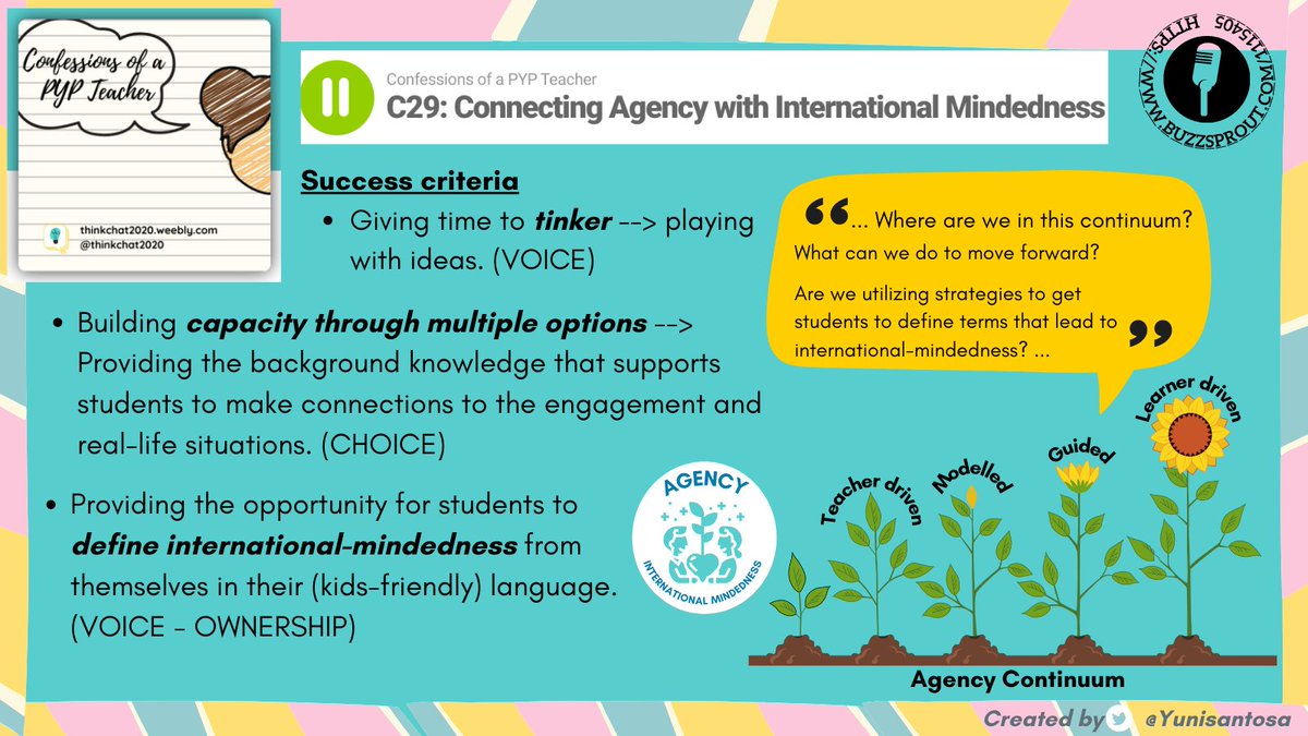YuniSantosa's tweet photo. I relate to a few examples you shared during this episode, @thinkchat2020.Love the practical strategies you've shared. Thank you! ๐๐๐๐๐
#pypchat #thinkchat2020 https://t.co/nEwbQCzfNV