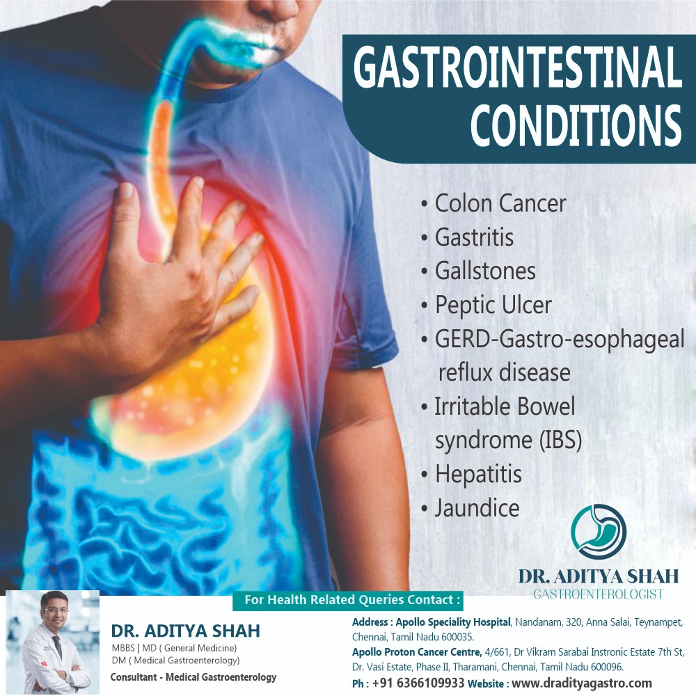 DrAdityaGastro's tweet photo. GASTROINTESTINAL CONDITIONS

▪️ Colon cancer
▪️ Gastritis 
▪️ Gallstone 
▪️ Peptic ulcer 
▪️ Gastroesophageal reflux disease (GERD) 
▪️ Irritable bowel syndrome (IBS) 

#gastrocare #gastroenterologist #gastroproblems #chennai #coloncancer #pepticulcer #ibs #gerd #hepatitis https://t.co/EEa4xizByH