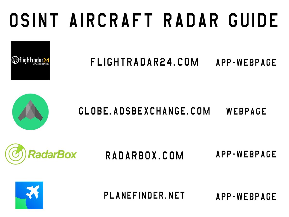 AnotherOneCR's tweet image. I&apos;m going to be doing some guides for OSINT aviation, this one is for the radars that I normally use, some aircraft show in one but not in other&apos;s. Also the better one to see military aircrafts is ADS-B Exchange

#OSINT #Radar #OSINTUkraine #DigitalResistance