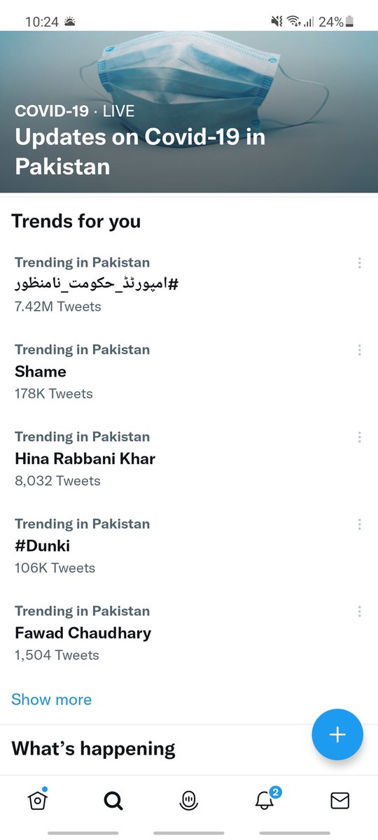 mudiii14's tweet photo. Still on top with 7.42M 
#امپورٹڈ_حکومت_نامنظور https://t.co/ymuDbgKDcJ