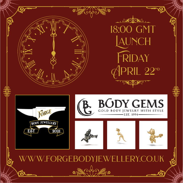 Forge_Jewellery's tweet photo. In 3 days time, we'll be bringing you the first selection of items from a brand new supplier! That's right, it's time for Body Gems to land on Forge, with an amazing first selection, and multiple expansions in the very near future. https://t.co/p7EqAkIhrW
