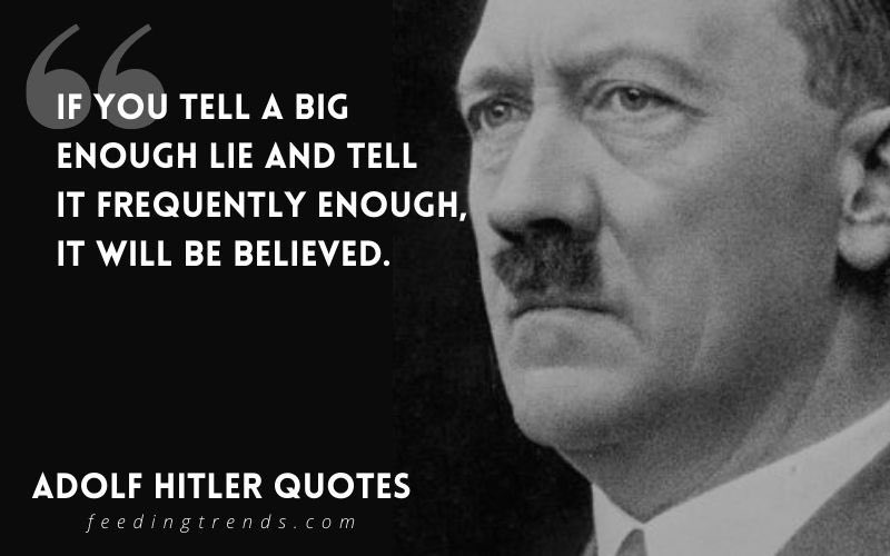 Believe Lie Hitler Quote