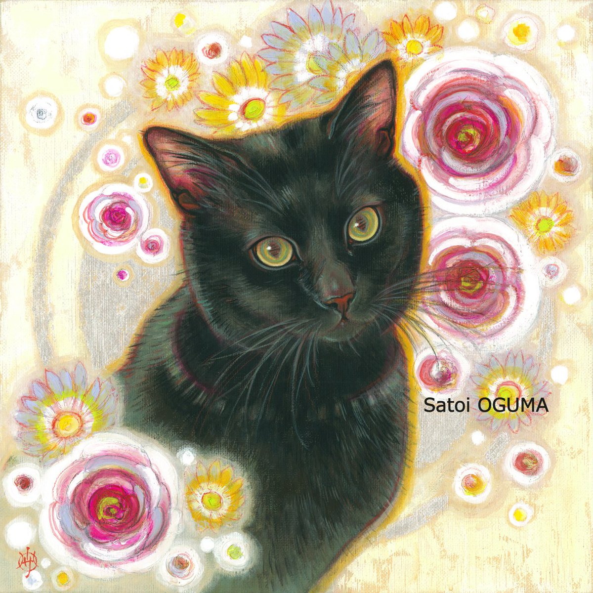 ooSIMCLOLOoo's tweet image. &amp;lt;小熊サトイ まつやまけいこ２人展&amp;gt; 
無事に終了いたしました。

ご来場下さいましたお客様、三越栄店のスタッフの皆様、T&amp;amp;Tギャラリーの皆様、そしてこちらＳＮＳで支えて下さった皆様、本当に有難うございました！！

感謝です！

#猫の絵画　#猫の絵　#黒猫