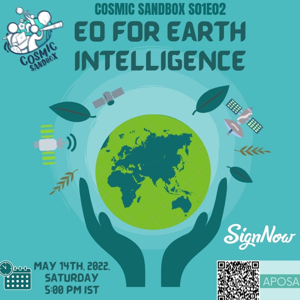 aposacommunity's tweet photo. Are you interested in learning more about Earth Intelligence and how EO is used for it? If yes, then we’d like to invite you to join our second multidisciplinary design thinking workshop, Cosmic Sandbox S01E02. Sign up right now: https://t.co/eKGg6C3BAR
#EO #EarthIntelligence https://t.co/i8Kpms2xyA