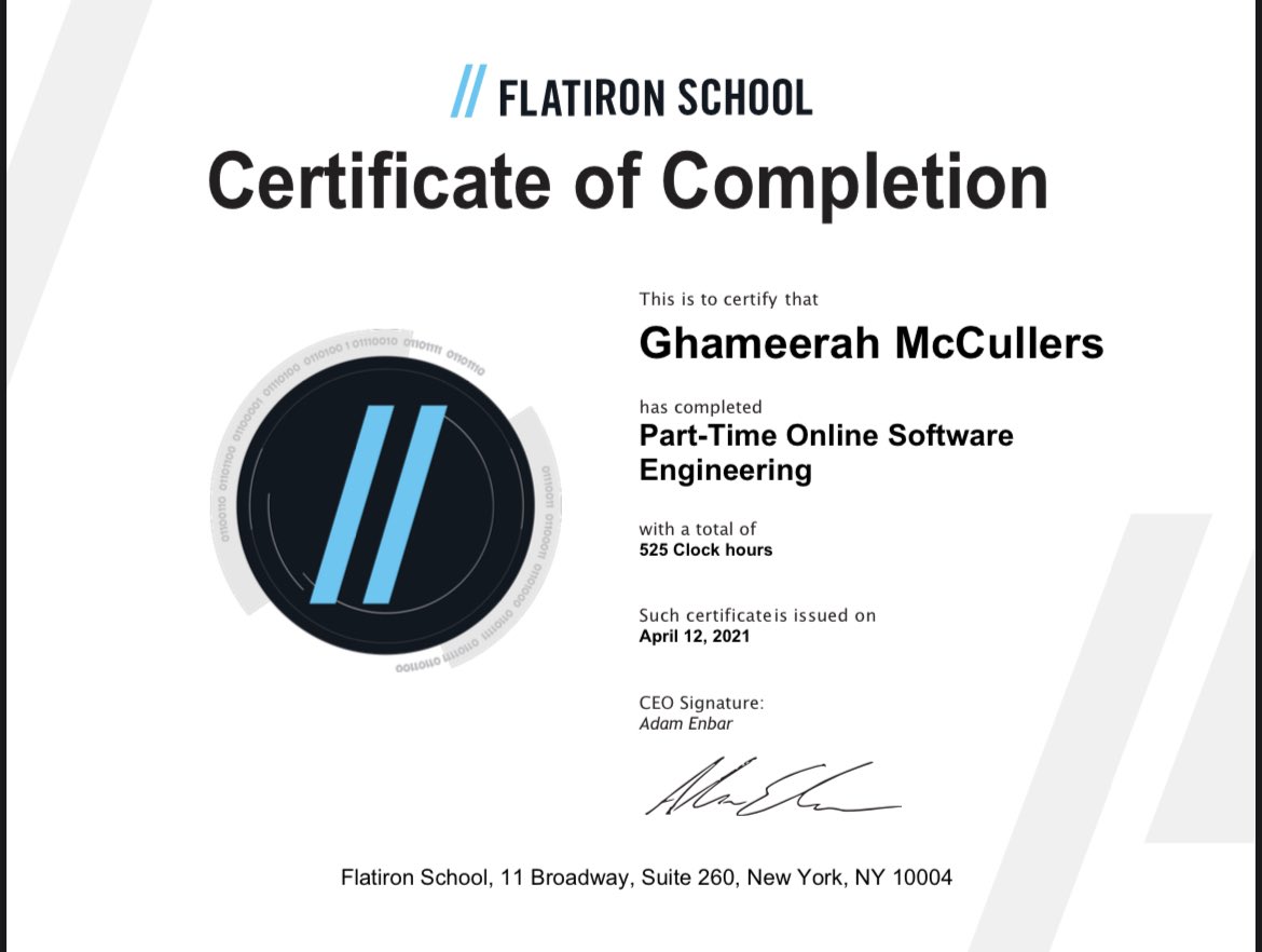 ghameerah's tweet photo. Zero Experience >> @Career_Karma >> First Project >> Open Source >> Unpaid Internships >> Graduate @FlatironSchool >> Paid Internship >> Full-time Role

Hard work pays off https://t.co/TPH4ISScCo