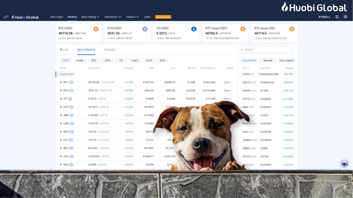 Huobi ❤ #Cryptos 🐶 Dog Day